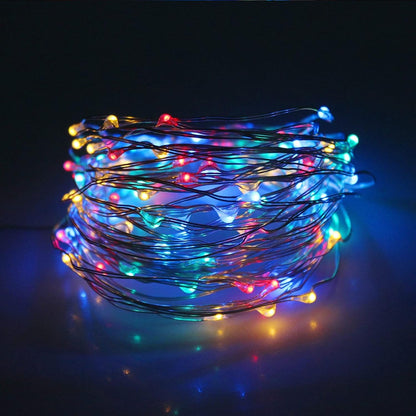Dazzle Bright Fairy Lights Battery Operated, 4 Pack Total 80FT 240LED Silver Wire Waterproof String