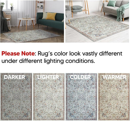 Keen Home Design 3x5 Rug - Machine Washable Entry Rug with Non-Slip Backing, Ideal for Enteryway