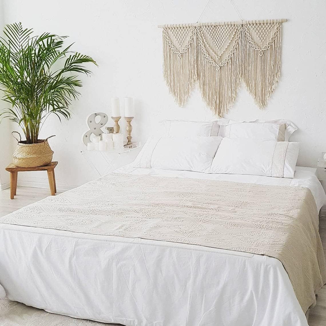 large macrame wall hanging - Boho Tapestry Macrame Wall Decor Art- Chic Bohemian Handmade Woven