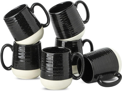 Hasense Coffee Mugs Ceramic, 15 oz Large Coffee Cups with Handle for Home and Office, Latte Mugs