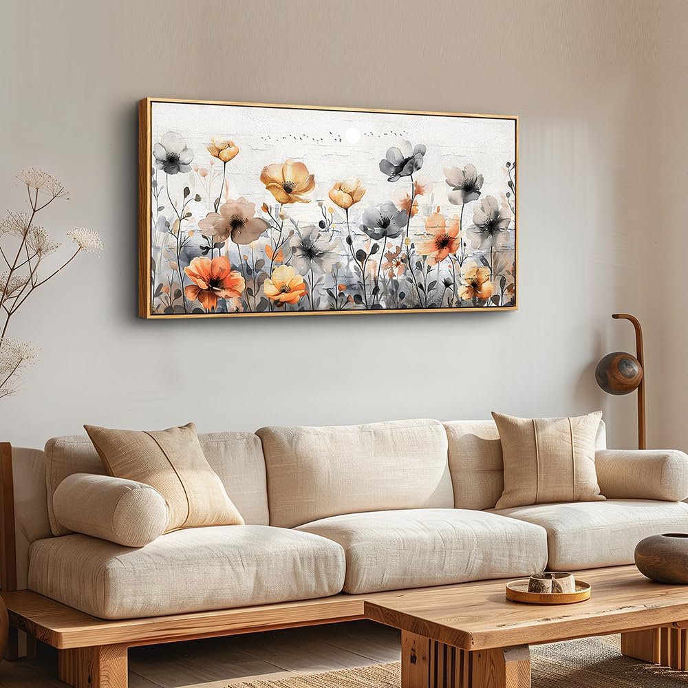 ZUITINGHUA Large Wood Framed Wall Decor For Living Room Canvas Wall Art For Office Modern Wall