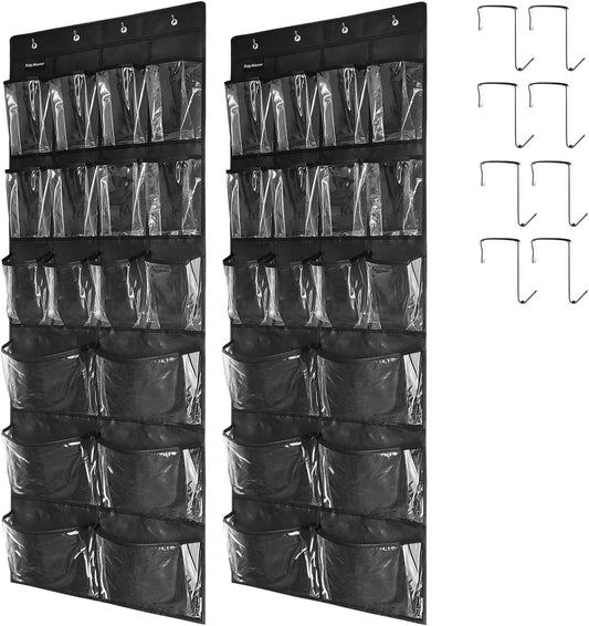 2 Pack Extra Large Hanging Over Door Shoe Organizers,closet shoe organizer shoe rack organizer shoe
