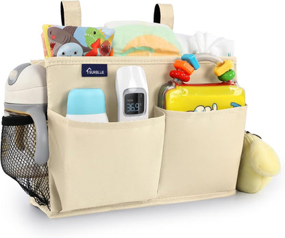 Surblue Bedside Caddy Hanging Organizer Storage Bag Pocket for Bunk, Hospital, College Dorm Rooms