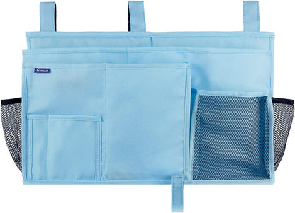 Surblue Bedside Caddy Hanging Bed Organizer Storage Bag Pocket for Bunk and Hospital Beds, College