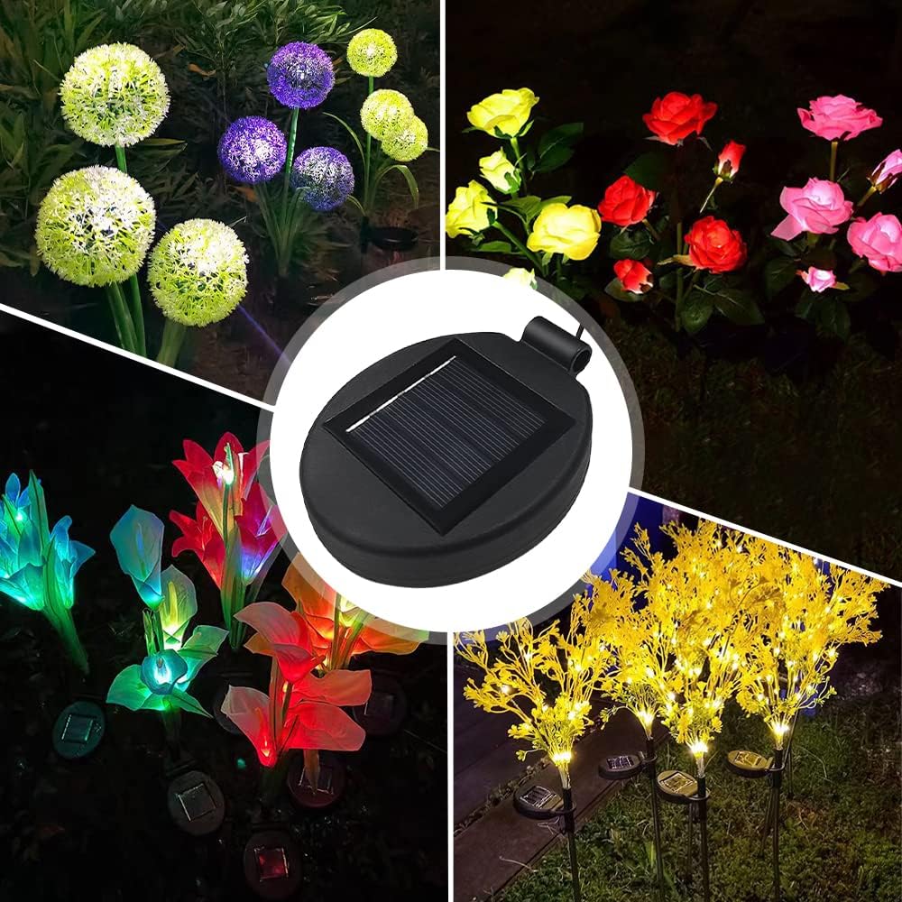 Solar Lantern Light Replacement Top for Flower Light ,LED Solar Panel Lantern Lid Replacement Part