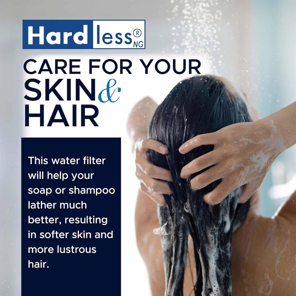Hardless NG4 Whole House Water Filter- Salt-Free Alternative Softening Device- Reduces Limescale