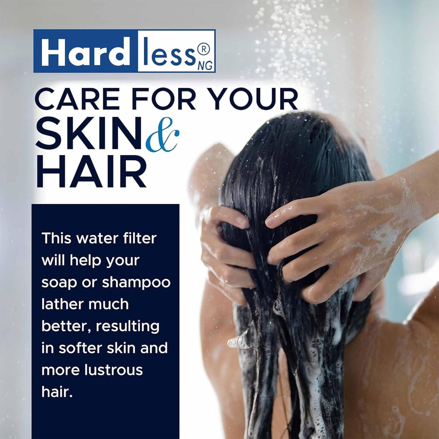 Hardless NG4 Whole House Water Filter - Salt-Free Softening Device - Reduces Limescale, Sediment &
