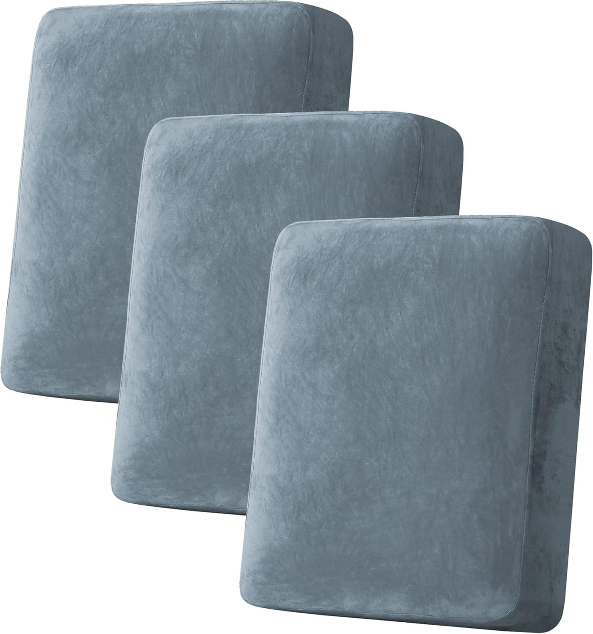 H.VERSAILTEX Velvet Stretch Couch Cushion Cover Plush Cushion Slipcover for Sofa Cushion Furniture
