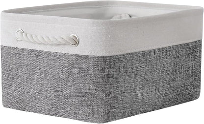 TheWarmHome Organization and Storage Basket for Shelves - 1 Pack 14x10x6.7 inch Collapsible Storage