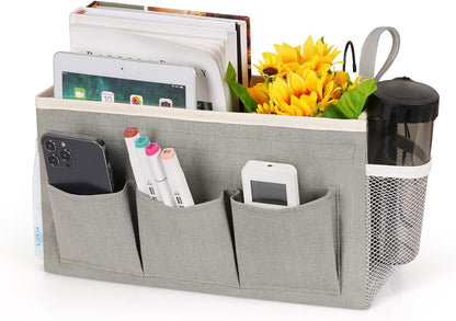 Bedside Storage Caddy/Bedside Hanging Storage Bag for Headboards Bunk Beds Dorm Rooms Book Phone