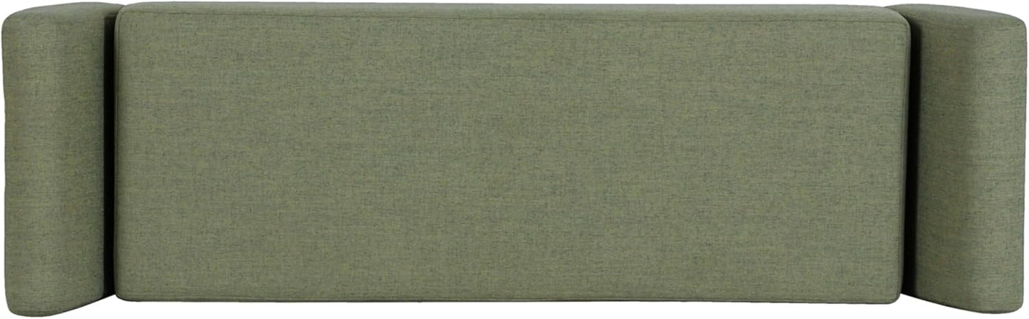 HomePop Modern Storage Bench with Wood Legs Home Décor|Bench with Storage for Living Room & Bedroom