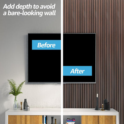 Art3d WPC Wainscoting Panels, 16-Pack 48 x 6 Inch 3D Wall Accents for Interior Wall Decor, Living