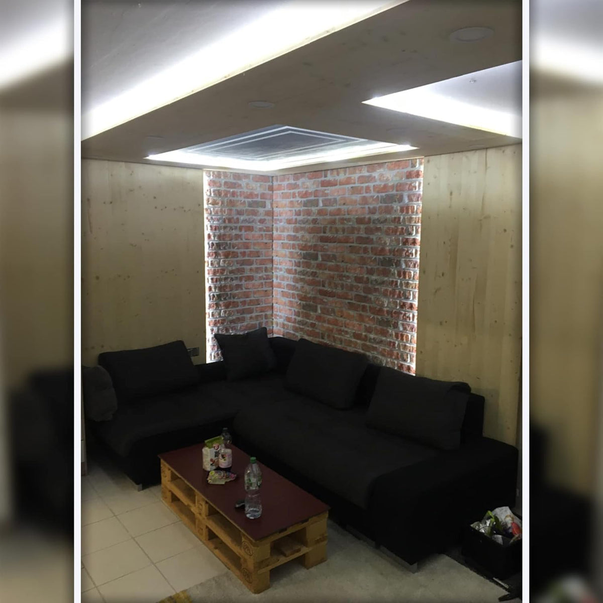 Dundee Deco 3D Wall Panels Faux Brick - Cladding Red Brown Stone Look Wall Paneling, Styrofoam