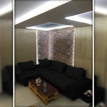 Dundee Deco 3D Wall Panels Faux Brick - Cladding Red Brown Stone Look Wall Paneling, Styrofoam