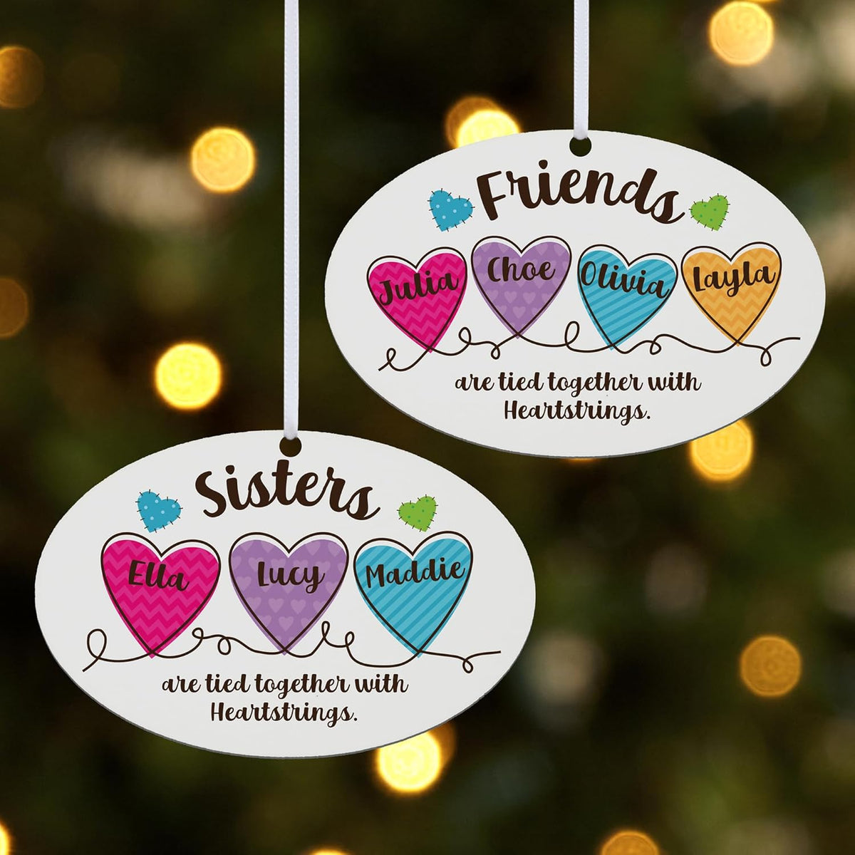 Let’s Make Memories Personalized Christmas Ornament - for Sisters - 2024 Christmas Ornament