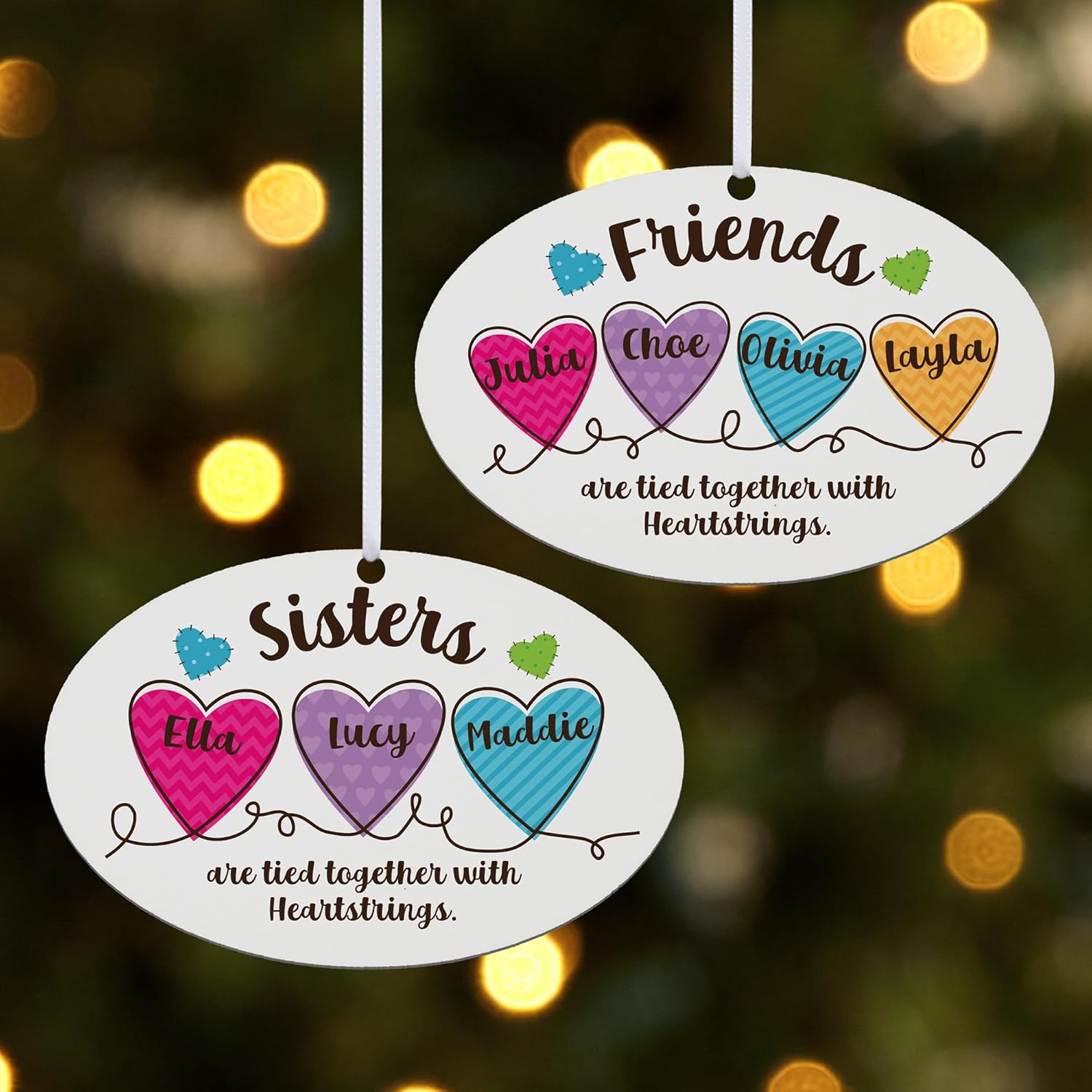 Let’s Make Memories Personalized Christmas Ornament - for Sisters - 2024 Christmas Ornament