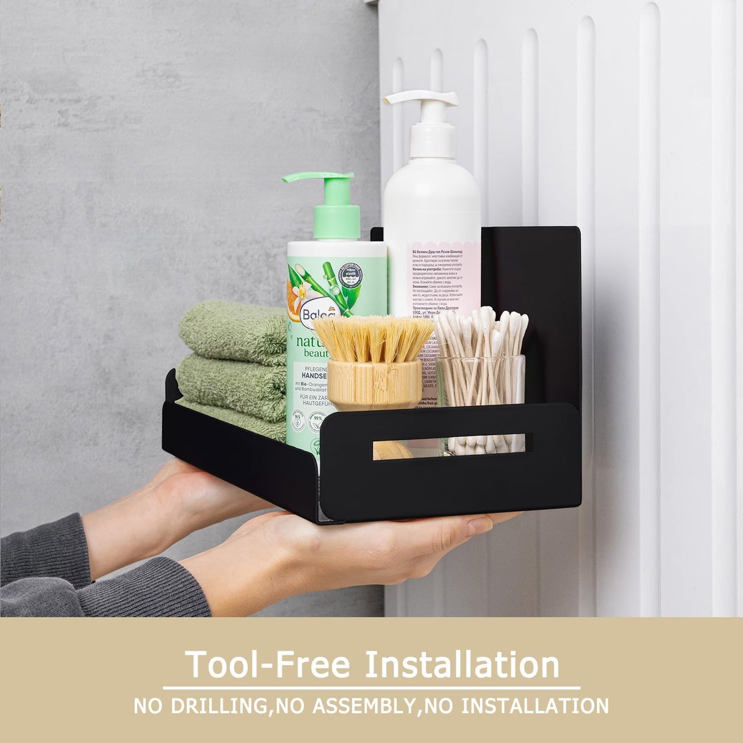 2-Pack Magnetic Spice Rack for Refrigerator - Heavy-Duty 20LB Capacity - Strong Magnetic Shelves