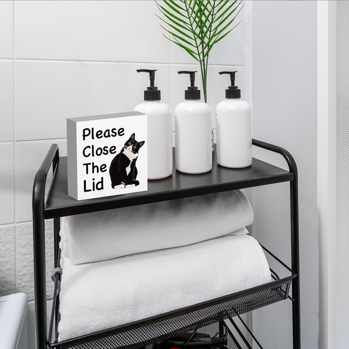Funny Bathroom Decor, Funny Bathroom Wall Art, Black and White Bathroom Decor, Boho Bathroom Decor