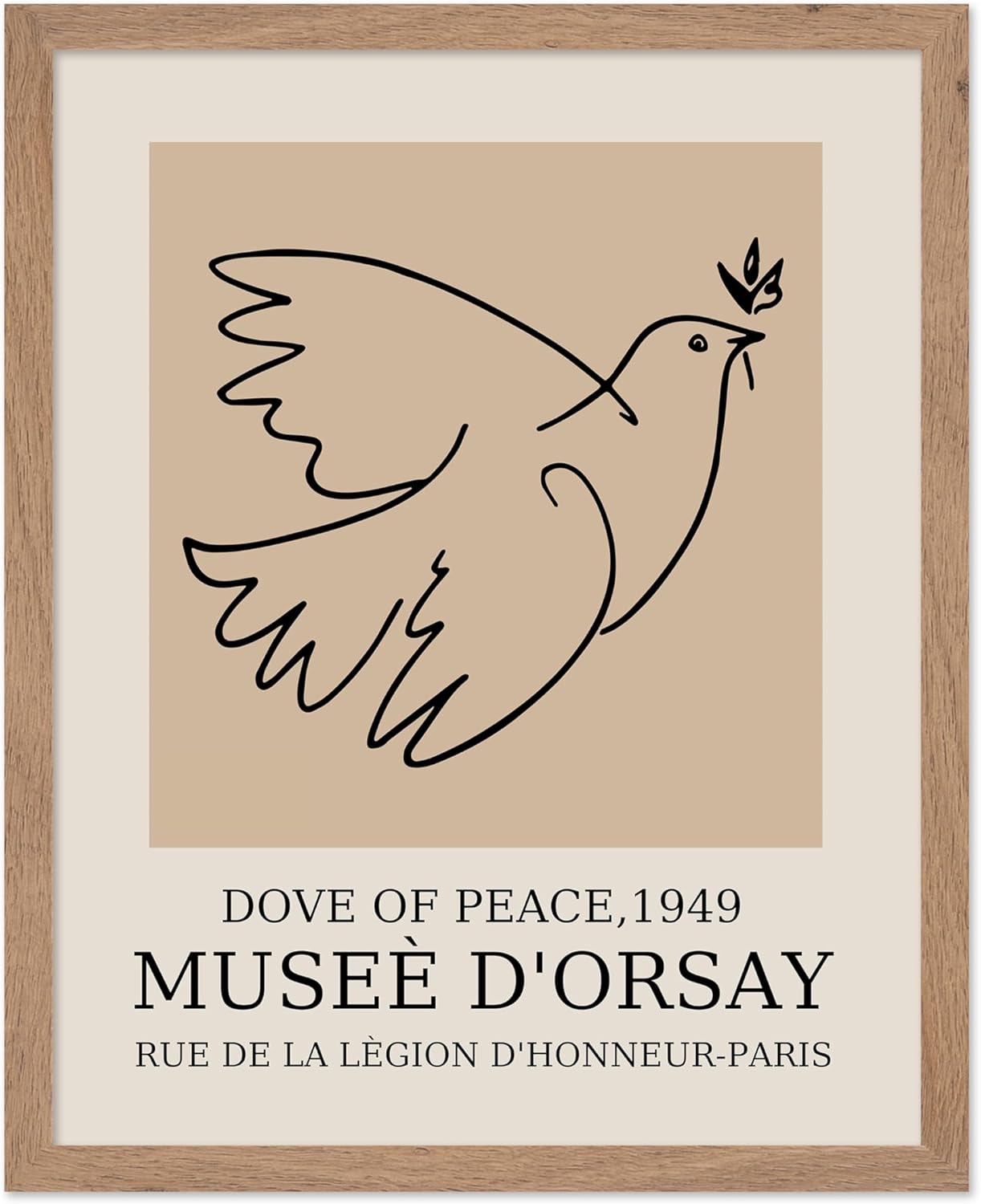 Poster Master Vintage Poster - Retro Minimalist Print - Gift for Artist, Friend - Dove Of Peace
