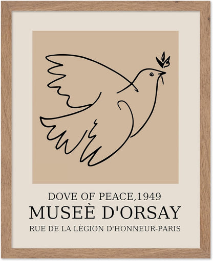 Poster Master Vintage Poster - Retro Minimalist Print - Gift for Artist, Friend - Dove Of Peace