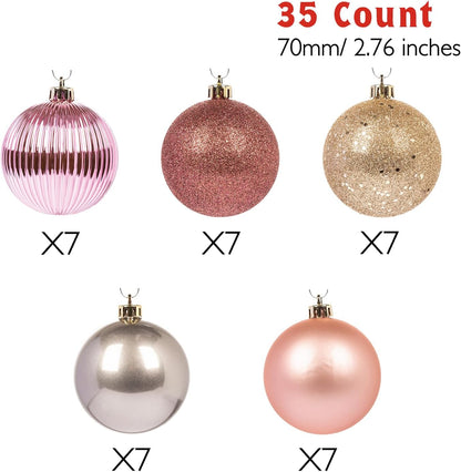 Every Day is Christmas Ornaments, Shatterproof Christmas Tree Ornament Set, Christmas Balls
