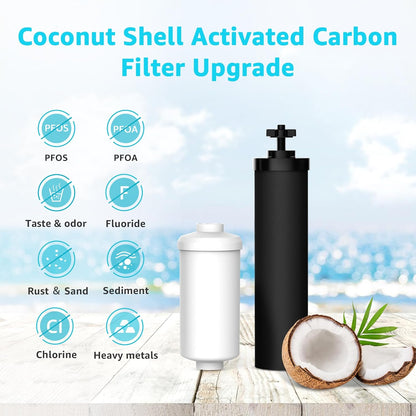 AQUACREST NSF/ANSI 42&372 Standard Water Filter, Replacement for Berkey® Gravity Water Filter
