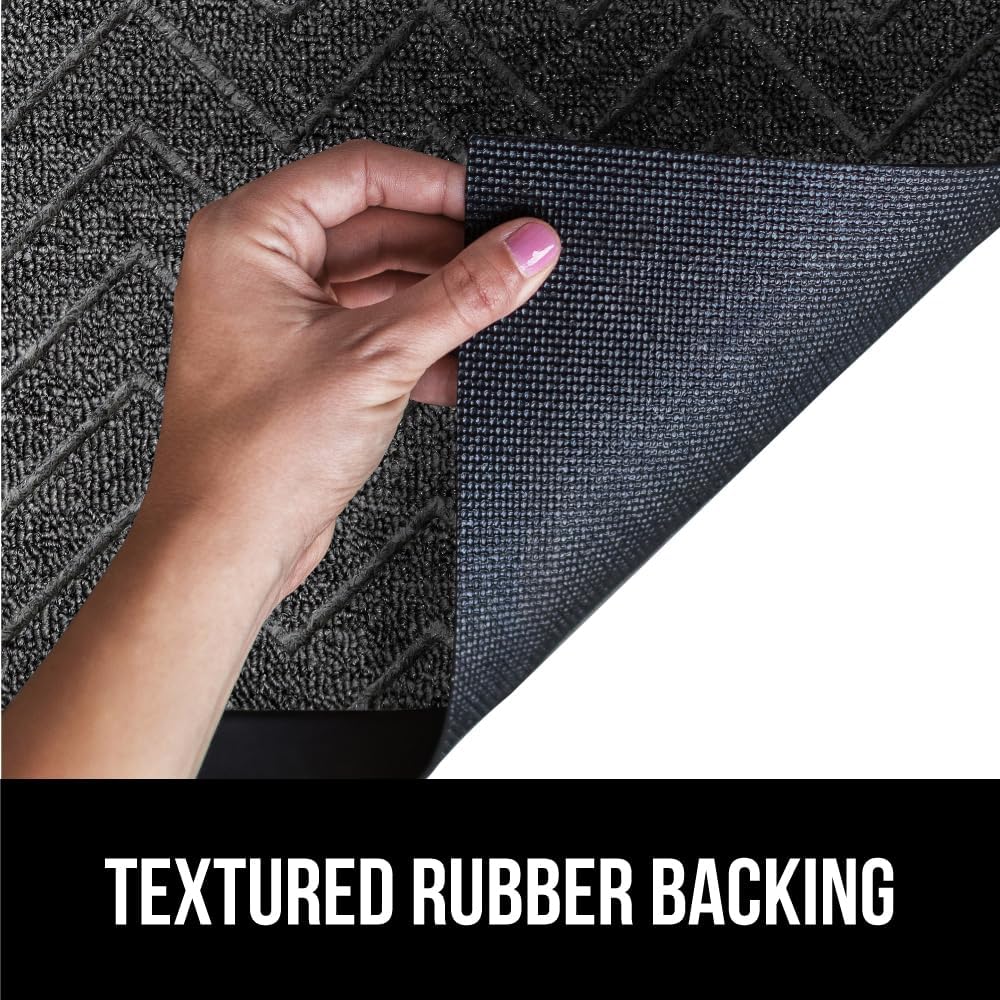 GORILLA GRIP All-Season WeatherMax Doormat, 72x24, Durable Natural Rubber, Stain and Fade