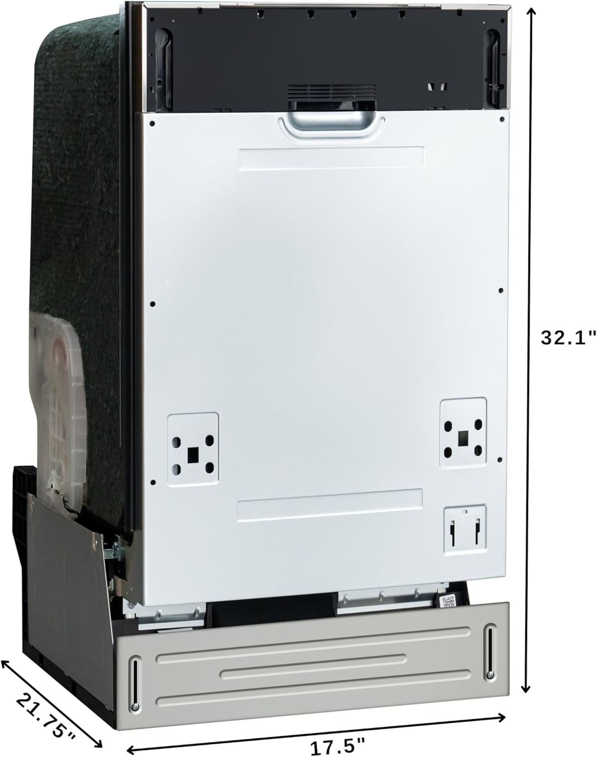 KoolMore KM-DW1852-PR 18 in. ADA Panel Ready with 8 Place Settings 52 DB Dishwasher in