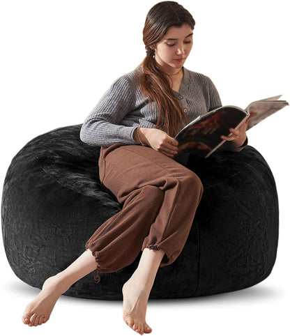 Bean Bag Chair 3Ft, Memory Foam Filled, Large Beanbag Chairs for Adults and Teens, Soft Sofa with