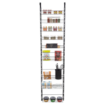 Home-Complete Over the Door Pantry Organizer - 9-Tier Organizer for Bathroom, Closet, or Kitchen