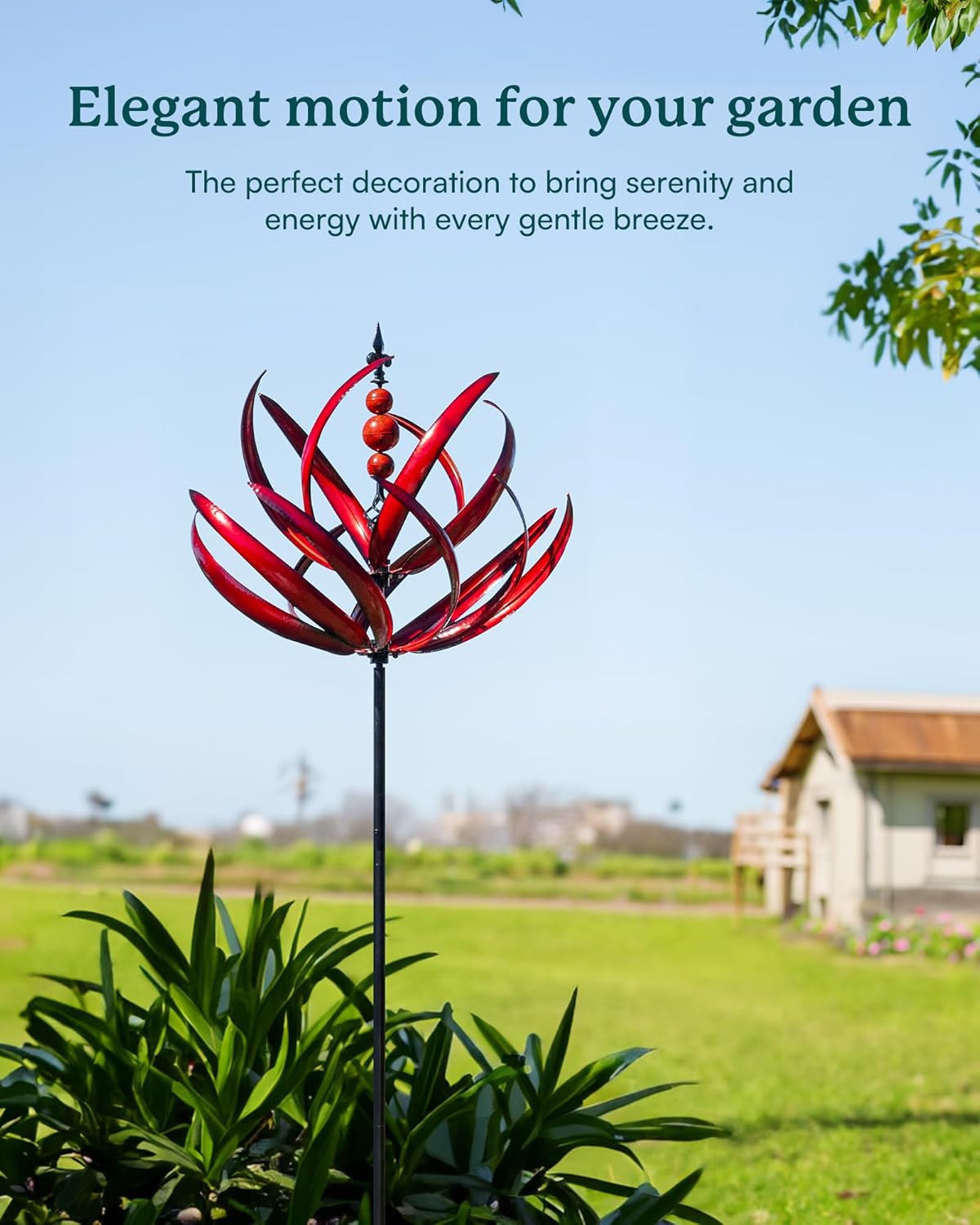 Yard Garden Wind Spinners - 91" Height Extra Large Wind Spinners Outdoor Metal, Kinetic Wind