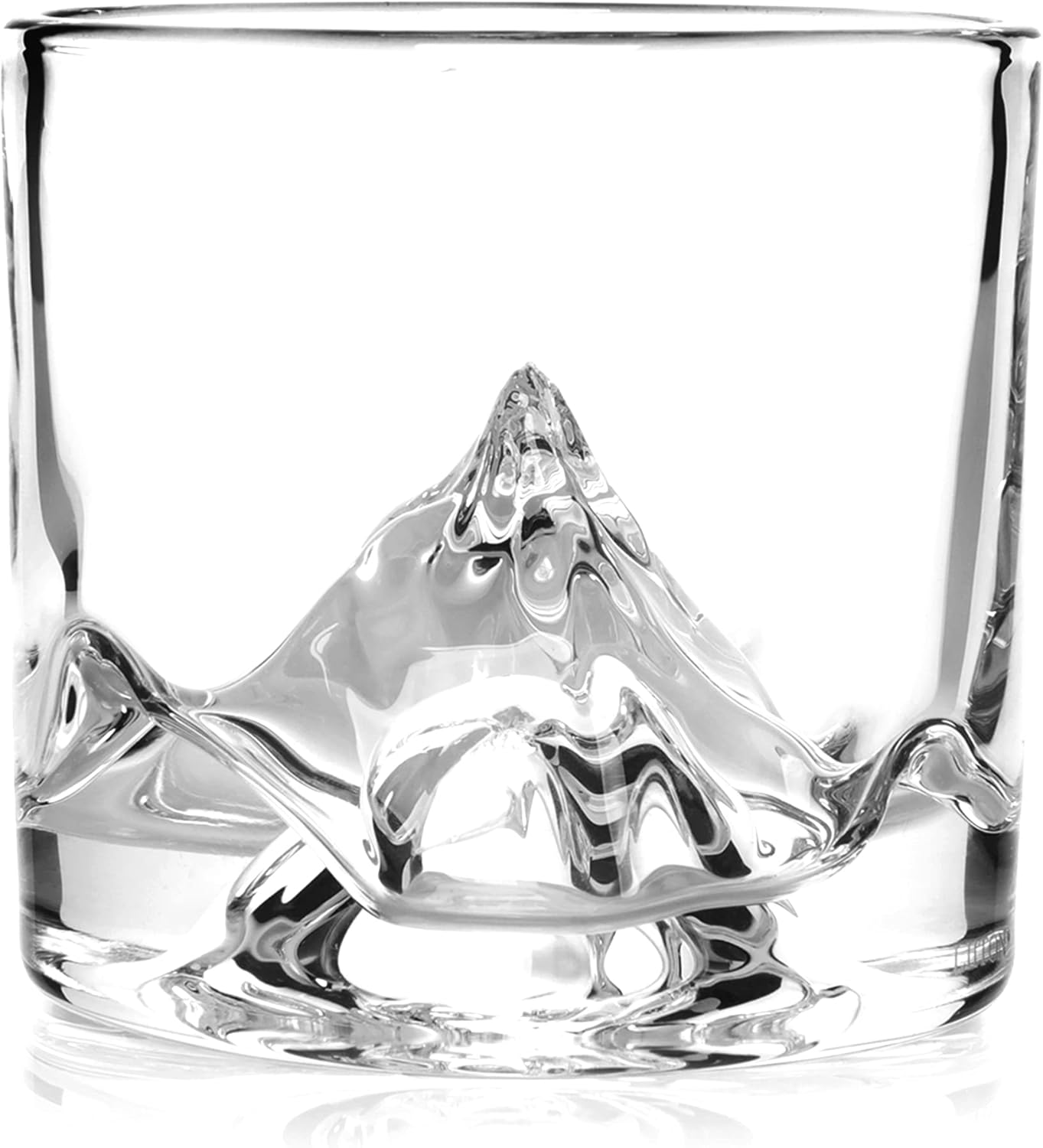 K2 Nepalese Heavy Crystal Whiskey Glasses Gift Set of 2, Thick Freezable Bourbon Glass 1lb Each