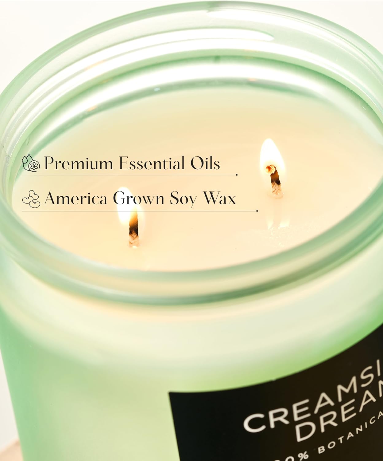 M&SENSE Orange Creamsicle Summer Scented Candle - 11.6oz Clean Non Toxic Natural Soy Wax 70-Hour
