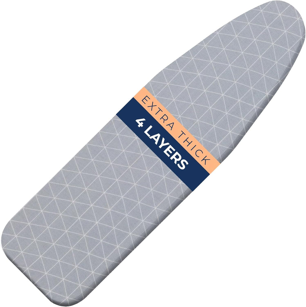 Happhom 13 x 43 Ironing Board Cover and Pad Extra Thick Heavy Duty Padded with Extra White Superior