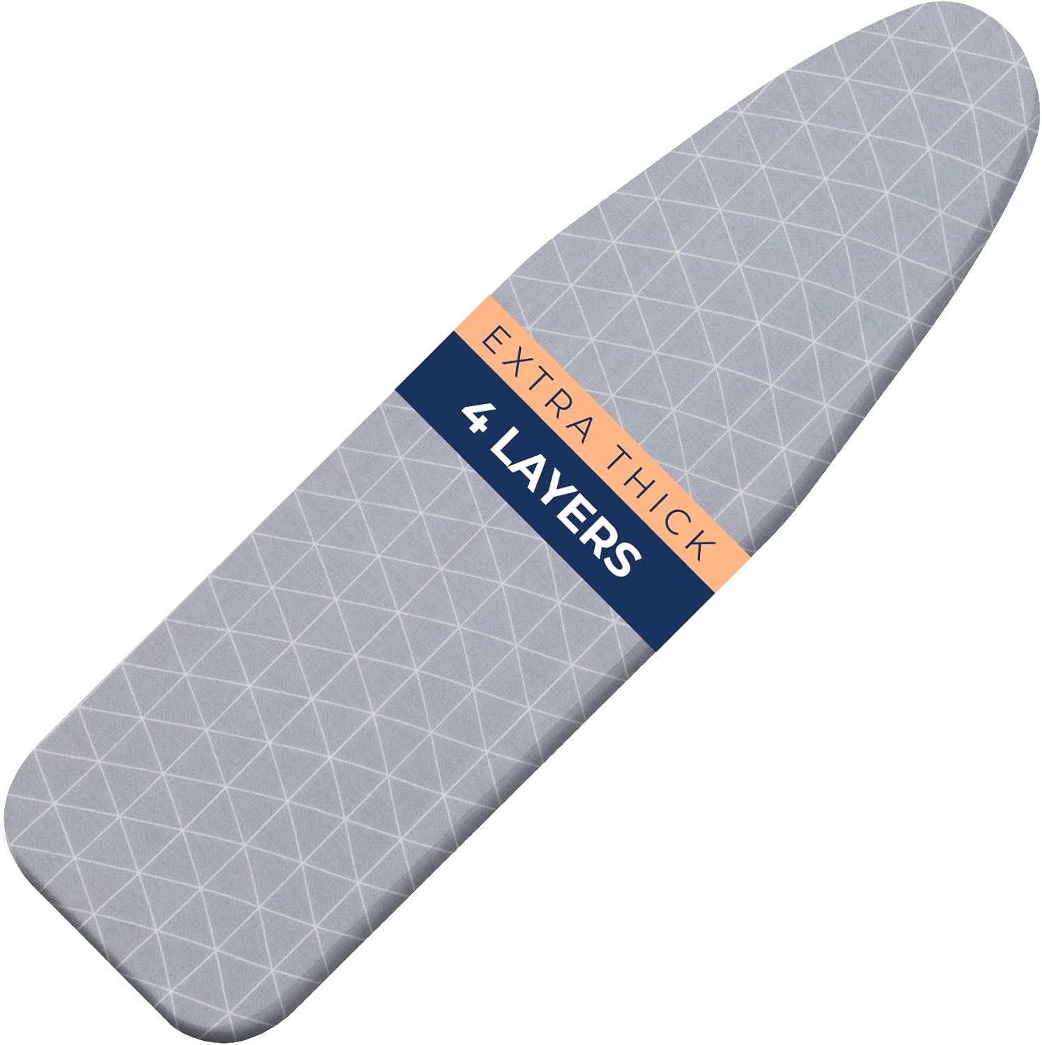 Happhom 13 x 43 Ironing Board Cover and Pad Extra Thick Heavy Duty Padded with Extra White Superior