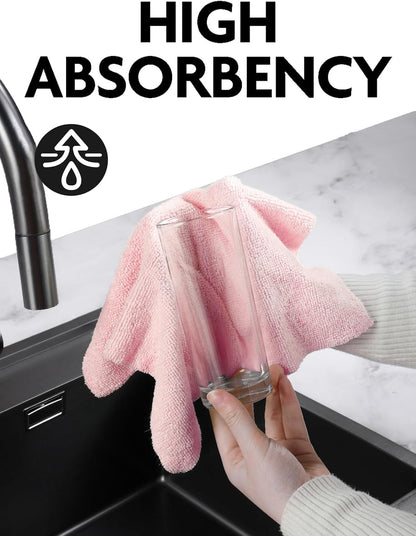 Fantasticlean Microfiber Cleaning Cloth Roll -40 Pack, Tear Away Microfiber Towels, 12" x 12"