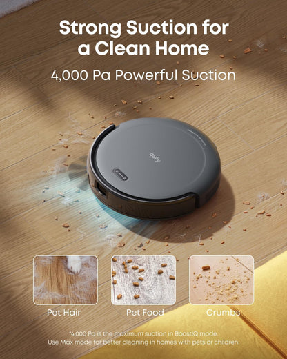 eufy C10 Robot Vacuum Self Emptying, 8 Weeks Hands Free, Advanced Smart Mapping with LiDAR