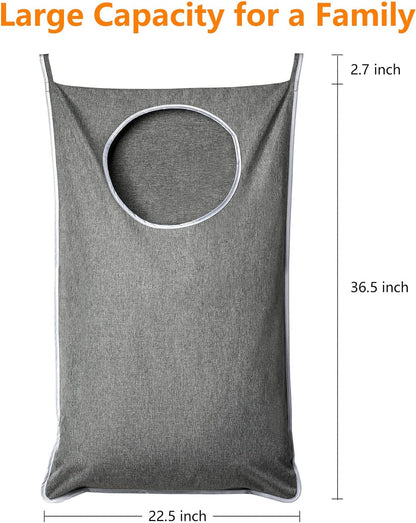 XL Hanging Laundry Hamper, Extra Large Tear-resistance Door Hamper with 2 Types Hooks for Dirty