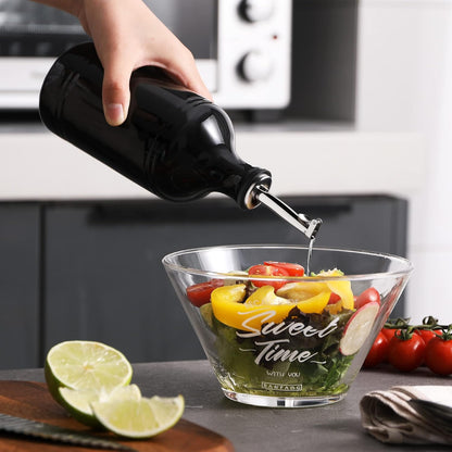 Sweejar Ceramic Olive Oil Dispenser Bottle, Opaque Oil Cruet Protects Oil to Reduce Oxidation