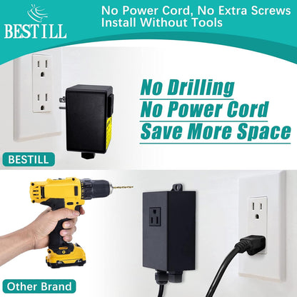 BESTILL Garbage Disposal Air Switch Kit - UL Listed, Brass 2.95" Short Sink Top On/Off Switch