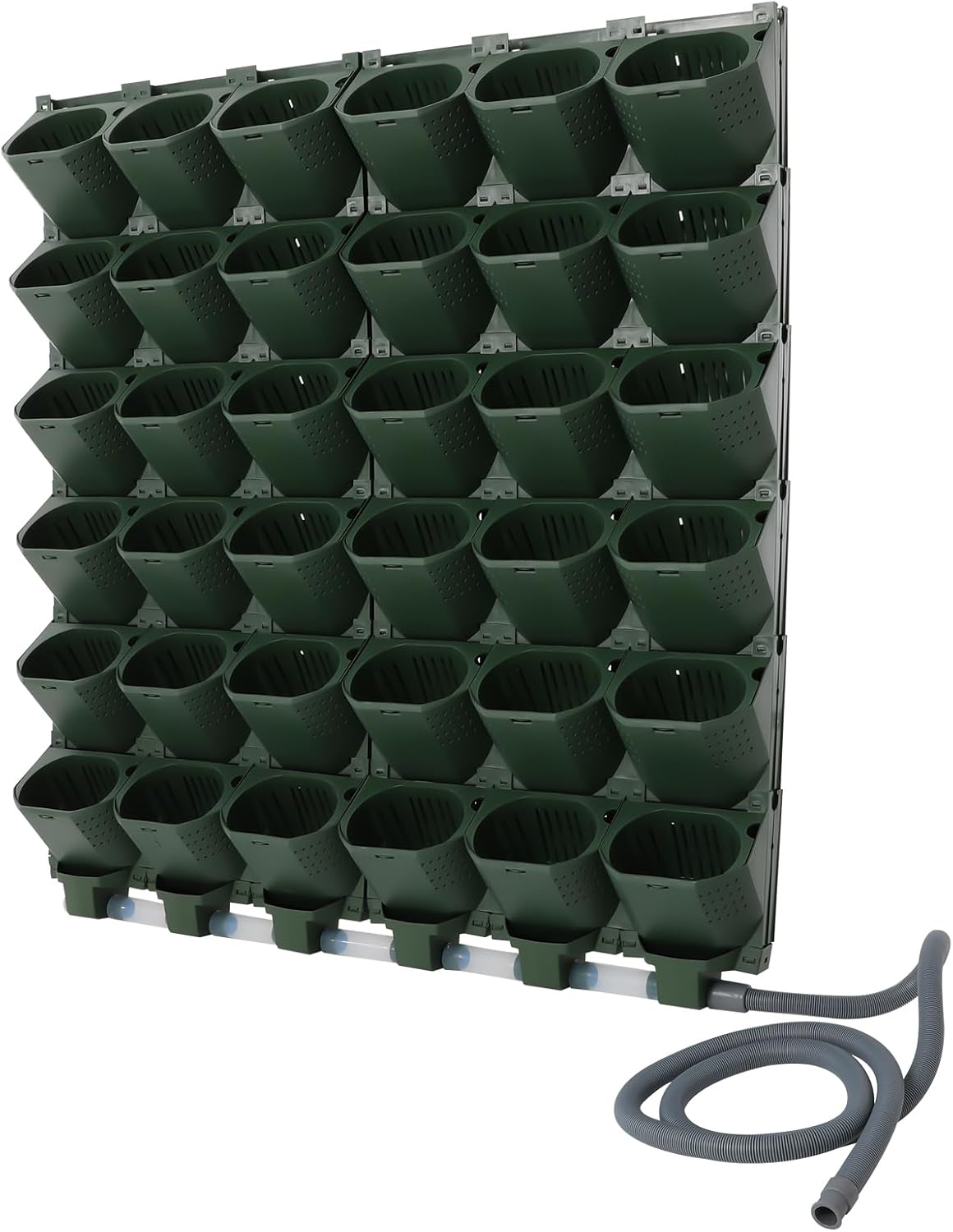 36 Pockets Hanging Planter Bags, Vertical Wall Mounted Plant Planting Grow Bags, Stackable Wall