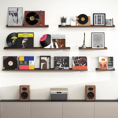Heimlove Picture Ledge Shelf, Floating Shelves Set of 2, 36 Inches Picture Shelf for Wall with