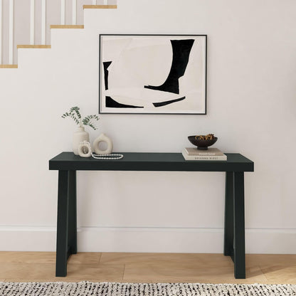 Plank+Beam Solid Wood Console Table, 56 Inch, Sofa Table, Narrow Entryway Table for Hallway, Behind