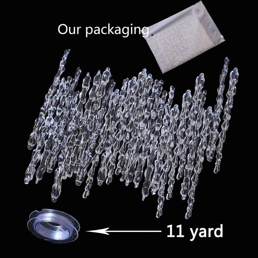 25 pcs icicles Ornament Set - ToBeIT Christmas Decoration Acrylic Clear icicles Set (25pcs Icicle