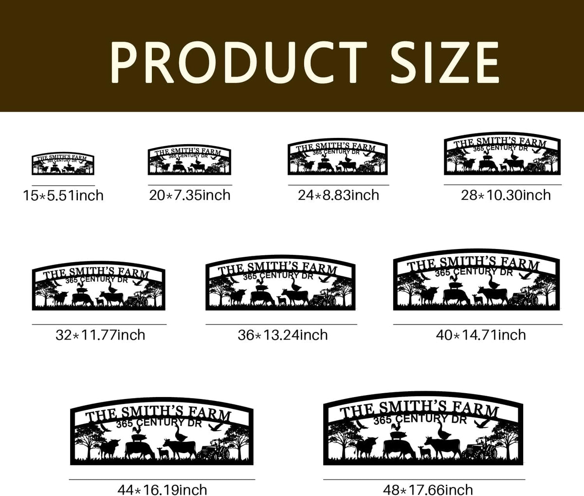 Personalized Hanging Metal Farm Sign, Last Name for Farm, Farmhouse Wall Decor, Large Outdoor