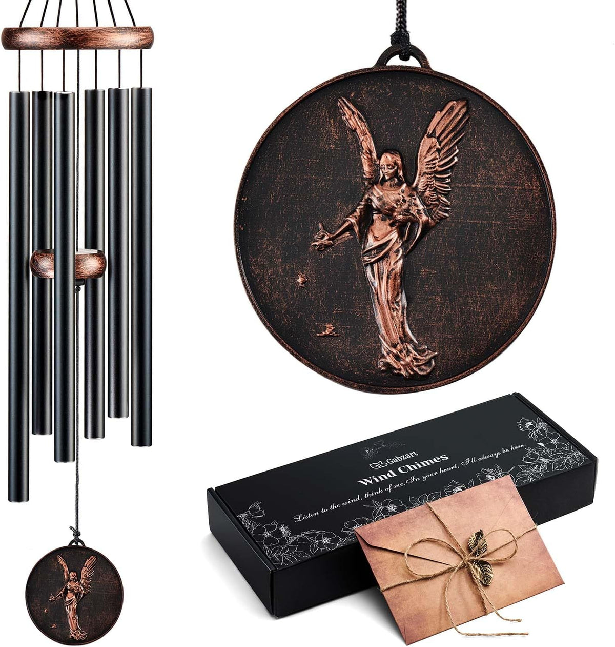 Wind Chimes for Outside, Angel Deep Tone Vintage Wind Chime Outdoor Clearance
