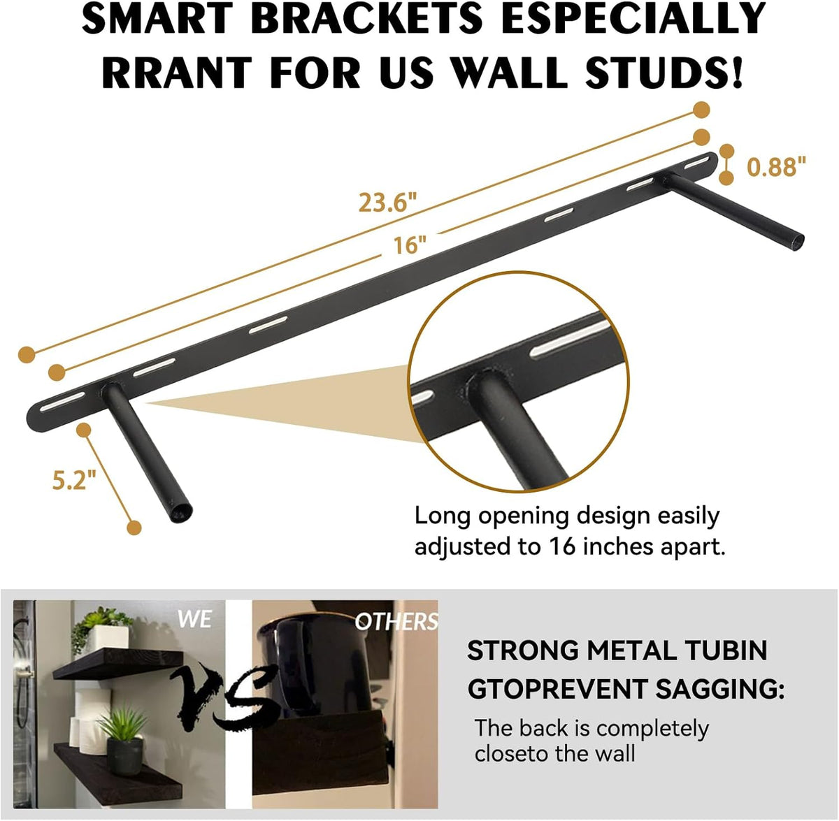 BGMG Wood Floating Shelves 36 inch Long,Wide Rustic Wooden Wall Shelves for Bathroom Living Room