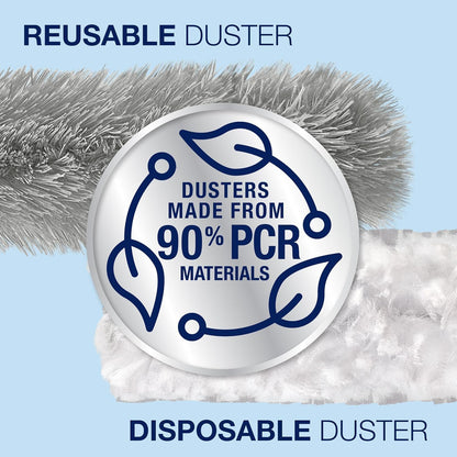Bona High Performance Dusting System - 1 Extendable Handle, 3 Disposable Dusters, 1 Reusable