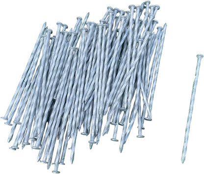 Sandbaggy 6 inch Galvanized Landscape Edging Spikes - Spiral Landscape Nails - 7 Gauge Steel