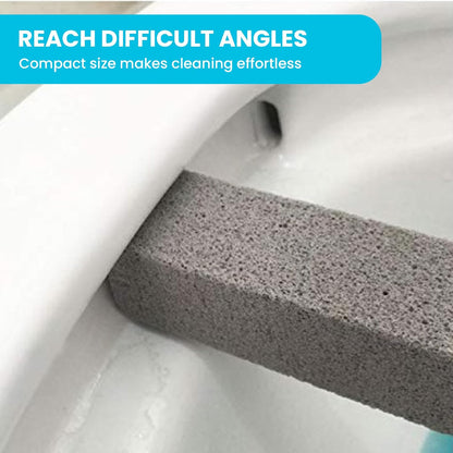 Pumice Stone Toilet Bowl Cleaner | Long Handle & Eco-friendly Screw-on Pumice Stones | Scouring